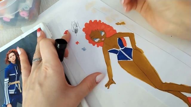 #бумажныекуклы РИСУЕМ КУКОЛКУ "РЕТРО" ? #какнарисоватькуклу #paperdolls