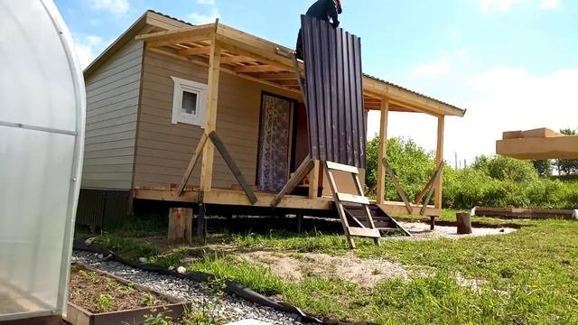 Профлист на кровлю террасы