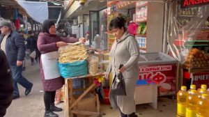 Покупка здоровых продуктов. Базар Узбекистан, зима 2023