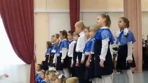 Песня "Учиться надо весело", музыка С. Соснина, слова К. Ибряева.