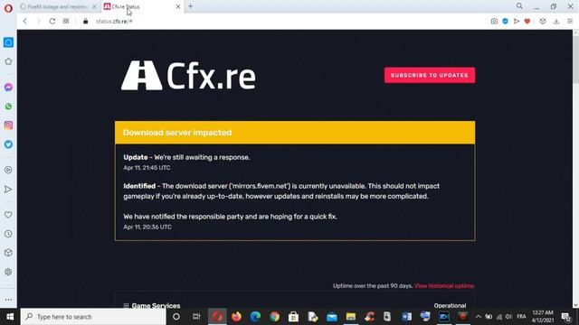 Error 22 or 522 FiveM смотреть онлайн