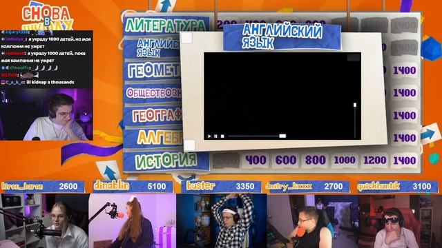 Стримеры Снова пошли в Школу / Школьная Своя Игра (Эвелон, Бустер, Ликс, Дина Блин, Хантик, Лерон) смотреть онлайн