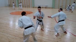 Enpi  kata. Bunkai training