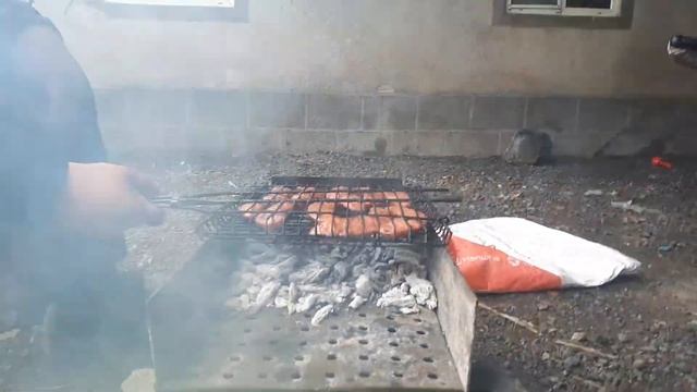 Баварские сосиски на мангале?
