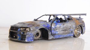 Nissan Skyline R34 GT-R 1999  - Реставрация модели авто\\ Крутые идеи для подростков!