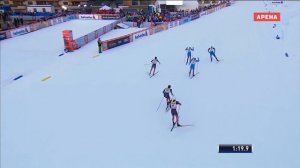 Сергей Устюгов одержал победу в спринте свободным стилем на этапе Кубка мира. Давос (Швейцария) 201