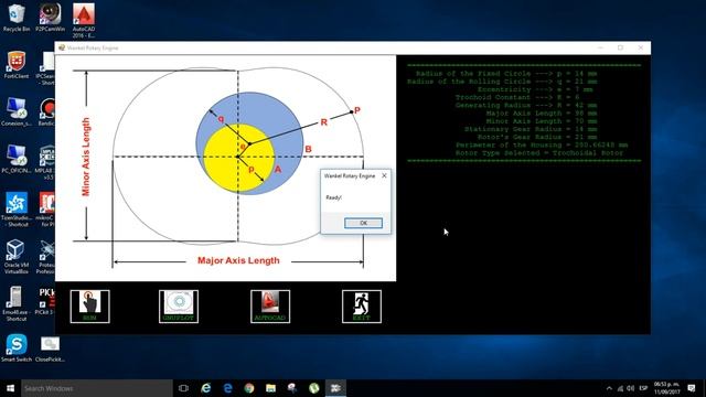 Plotting The Wankel Rotary Engine with Gnuplot and Autocad (Visual Basic .Net)