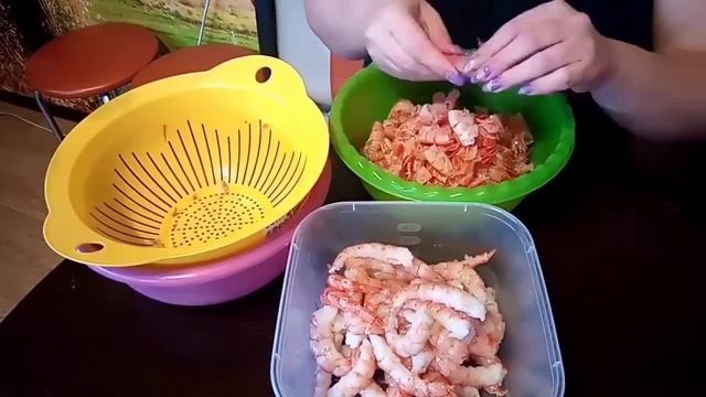 Эксперимент, разморозка лангустин! Посмотрим сколько чистого мяса получится! смотреть онлайн