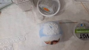 DIYНОВОГОДНИЕ ШАРЫ ИЗ ПЕНОПЛАСТА---КАК Я ИХ ДЕЛАЛА)))