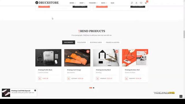 Druck - Print shop WooCommerce WordPress Theme auto parts fashion Website Builder