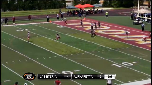 Alpharetta Grabs Interception vs. Lassiter at Georgia State 7on7 смотреть онлайн