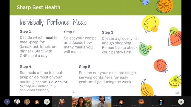 Sharp Best Health: Meal Prep Like a Pro! Webinar