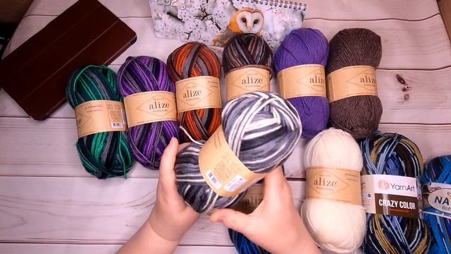 Новинки шикарной  носочной пряжи для вязания ALIZE WOOLTIME.