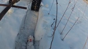 Проедет ли мотоблок на гусеницах по сырому глубокому снегу?