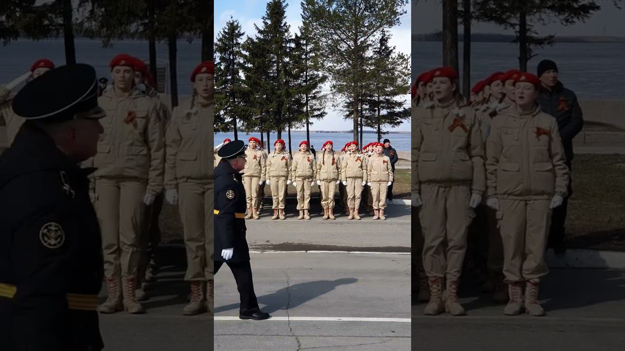 Исполнение гимна на репетиции парада Победы #архангельск #архангельскаяобласть #гимнроссийскойфед...