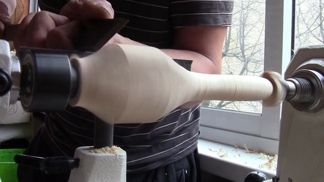 Ч 1. Изготовление ложки с помощью токарного станка. смотреть онлайн