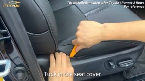 How to install 2011-2023 Toyota 4Runner Seat Covers 1st Row Front 5 Seat Covers