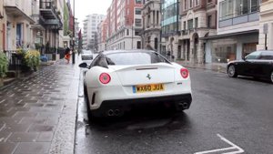 Ferrari 599 GTO insane sound and acceleration in London