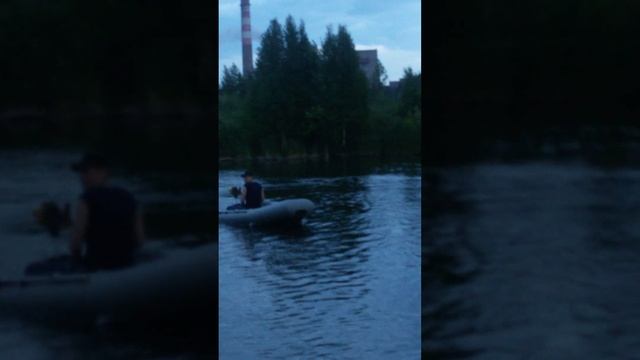 Лодочный мотор из тримера и болгарки.!