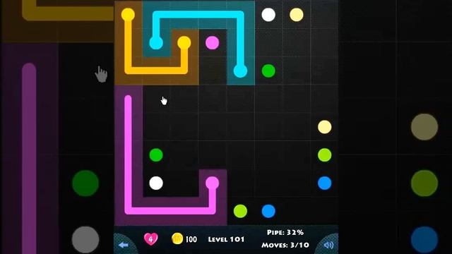 flow game facebook - beginners pack level 101 Connect the dots