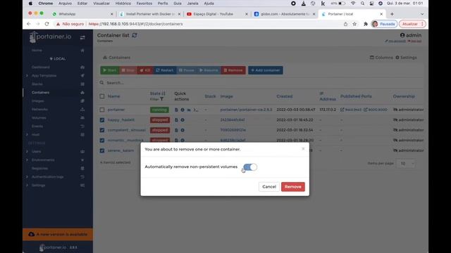PORTAINER, COMO GERENCIAR CONTAINERS DOCKER DE FORMA EFICIENTE! PERFEITO! смотреть онлайн