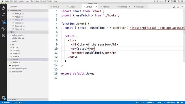 React Hooks Tutorial 7/46: Build a Custom Hook: useFetch смотреть онлайн