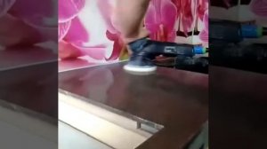 Полировка столешницы из искуственого камня