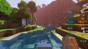 GeForce GTX 1050 ti -- Intel Core i3-10100F -- Minecraft FPS Test Sildur's Shaders