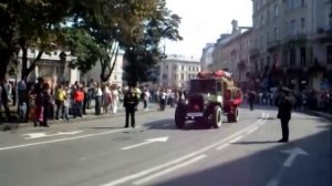 Парад пожарной техники во Львове 2009 год клип