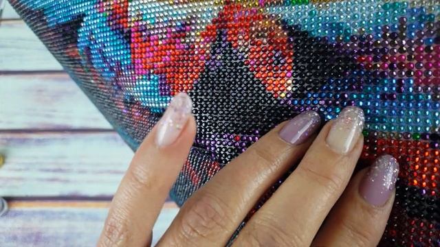 Алмазная мозаика. Цветок и Леопард - обзор 2 готовых картин смотреть онлайн