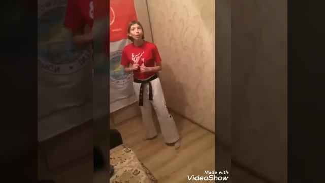 Разминка № 2 от Анны Костициной, тренера секции Тхэквондо смотреть онлайн