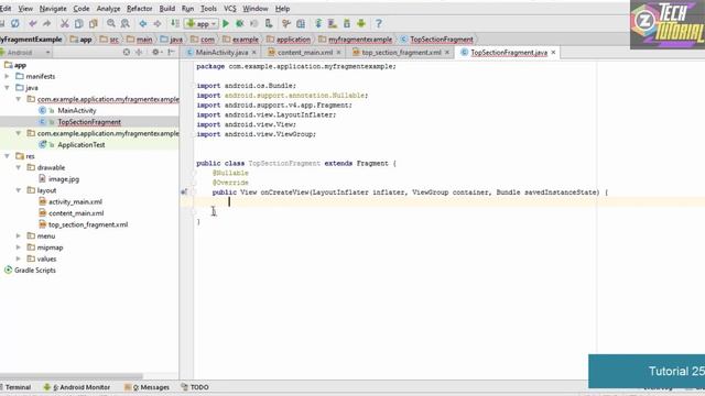 How to Create A Fragment Class in Android Studio using JAVA | Fragments in Android | #25 смотреть онлайн