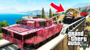 СМОЖЕТ ЛИ ТАНК ОСТАНОВИТЬ ПОЕЗД ЭКСПЕРИМЕНТ В ГТА 5 МОДЫ! ОБЗОР МОДА В GTA 5! ВИДЕО ГТА MODS