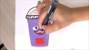 drawing grimace shake from MacDonalds #fyp #drawing #art #grimaceshake