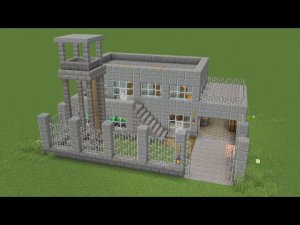 Майнкрафт- Как построить военную базу выживания. Minecraft.