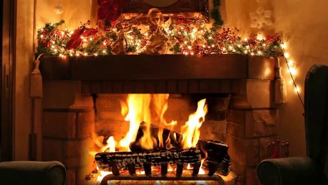 Камин на Рождество расслабляющий камин смотреть онлайн