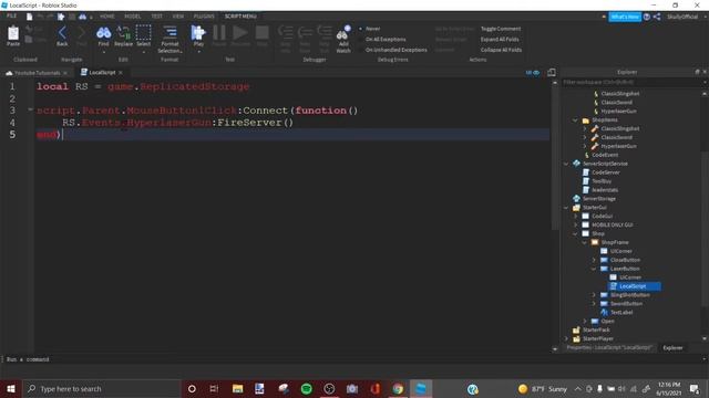 How to make a Tool Shop Gui Roblox Studio смотреть онлайн