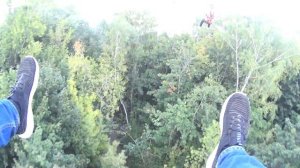 Sky park moscow.Зиплайн.Полет над москвой рекой.