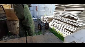 Полезная приспособа для перевозки листовых материалов!