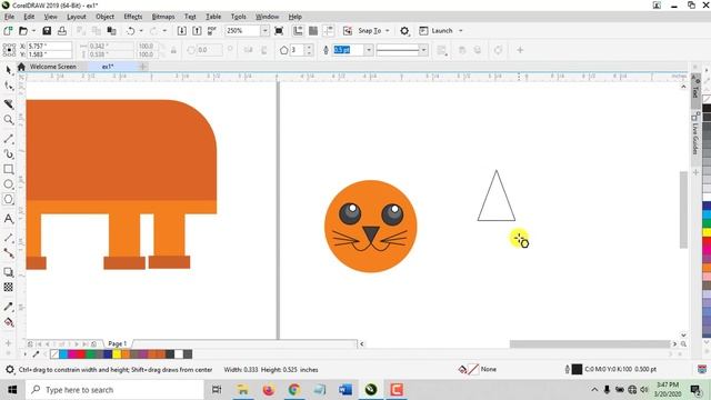 CorelDRAW Sinhala Tutorial - Beginner Course | Lesson 3 - Rectangle, Ellipse and Polygon Tool смотреть онлайн