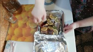 Рыба Хек в духовке под фольгой-вкусно,быстро и полезно!!!