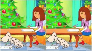 Весёлая тренировка внимания. 3 отличия.