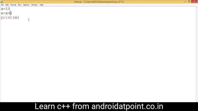 python assignment operator