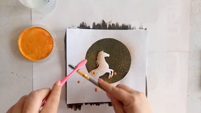 Мастер класс Рисование зубной щеткой смотреть онлайн