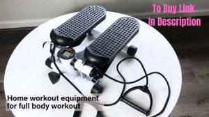 Mini Stepper with Resistance Band, Stair Stepping Fitness Exercise Home Workout Equip.forFull Body