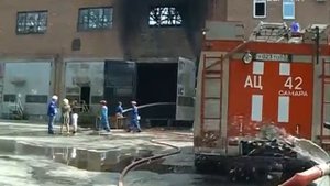 На Самарском металлургическом заводе горел трансформатор