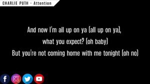 Charile Puth - Attention (KARAOKE)