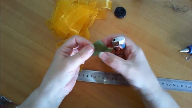 DIY/МК Как сделать бантики-подсолнушки из органзы на резиночках смотреть онлайн