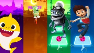 Baby Shark - Gummy Bear - Crazy Frog - Paw Patrol | Tiles Hop EDM Rush