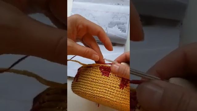 Жаккард крючком. Вяжем крючком двусторонний без протяжек.